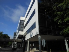 photo of front of Sheps Center Building on an angle