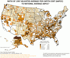 ratio of AAPCC map