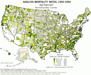 AIDS/HIV map