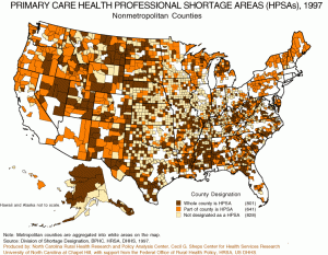 Map of primary care providers
