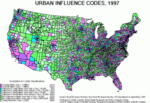 urban influence code